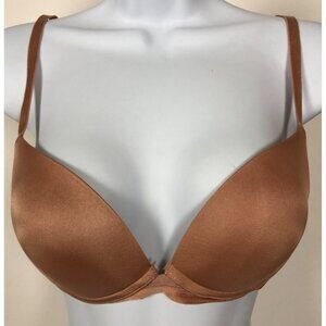 Adore Me Bra Women Size 34C Light Brown Push Up Padded Wireless Back Close